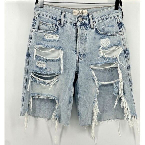 We The Free Light Blue Distressed High Rise Women Jeans - Picture 2 of 13